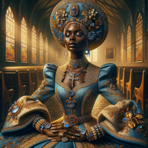 Create an illustration that embodies spirituality and a deep con...