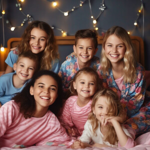Pyjama Party AI portrait