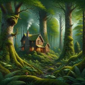 Small house in the forest