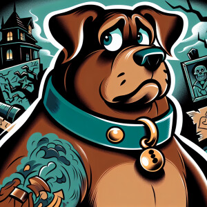 Scooby-Doo in an new school tattoo style