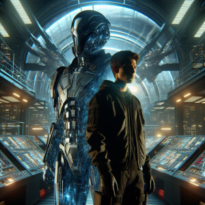 Create an 8k hyper-realistic double exposure featuring Darth Vad...