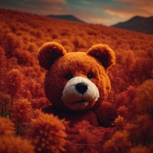 Deep hurt teddy bear