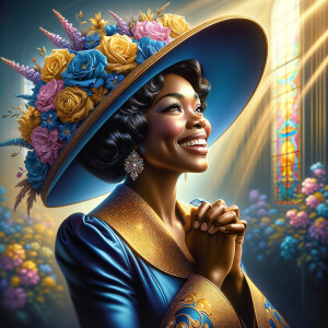 create a realistic airbrushed illustration of an African America...