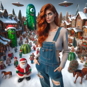 Capture a photorealistic image of a merry woman with shoulder-le...