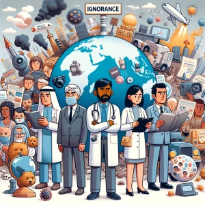 Crea un stop motion que ilustre cómo la ignorancia es un problem...