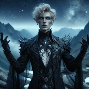 Caranthir-Ar-Fieniel from the Witcher uses magic to alter the co...