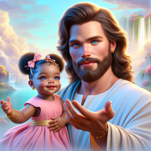 Create a 3D realistic artwork featuring the phrase 'Jesus Saves'...