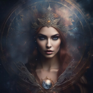 Beautiful and enchanting Lilith and her sigil