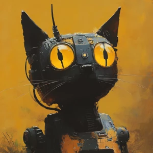 One cat write on obot