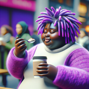 create a  ultra high resolution 3D beautiful African American ch...