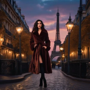 “A striking, full-body image of Dahlia Valentina standing confid...