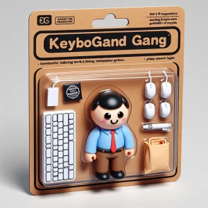 Create a picture of a 3D action figure toy, as if it were displa...