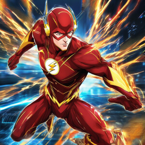 Fastest man alive The Flash cyber art