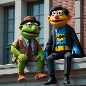 In the style of the Muppet Show: best friends Dert and Bernie (w...