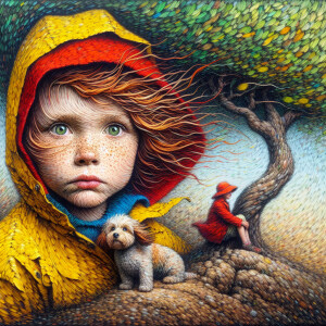 Ultra realistic features,  Abstract Art portrait ,   "Sgraffito...