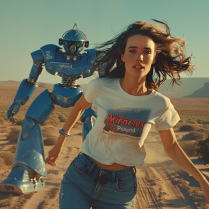 Photograph of a gorgeous 23-year-old brunette woman is running a...