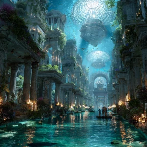 Ancient underwater city reborn, Greek temples and Roman arches f...