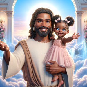 Create a 3D realistic artwork featuring the phrase 'Jesus Saves'...