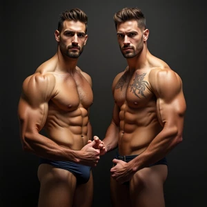 Carloss y Ramón tienen un cuerpo velludo y musculoso y ese miemb...