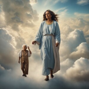 Create a hyper-realistic  oil painting of Jesusas in the style o...