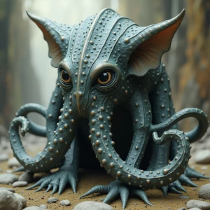 <lora:XenoPin 2p0:1.0>  a mountain-scale biomechanical kitten-kr...