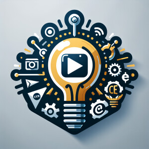 Design a dynamic logo for "Content Creation Engine," a company s...