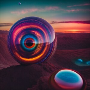 Planet eyeballs even Jupiter as an eyeball with rings with all t...