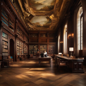 Library AI portrait