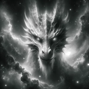 In the center of a swirling vortex of electrically charged parti...