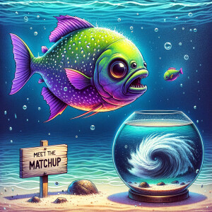 Realistic
Ocean
Cute Purple neon green piranha with no teeth....