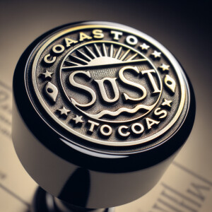 A notary stamp "coast to coast"