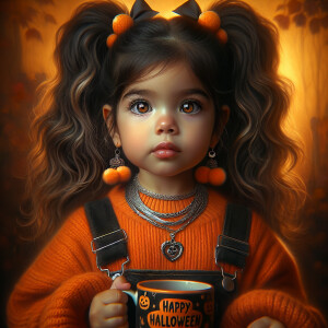 A detailed hyper-realistic airbrushed oil portrait of a 3 year o...