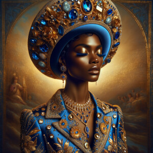 Create an illustration that embodies spirituality and a deep con...