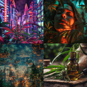 Create a cooperate scene where CBD is being used. Write me an in...