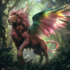 The hybrid is a majestic creature found in the mystical forests...