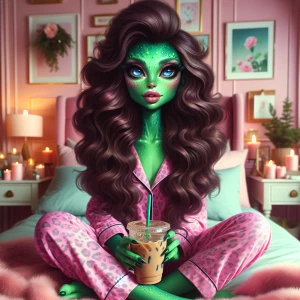 A warm highly detailed, realistic airbrushed oil painting of a g...