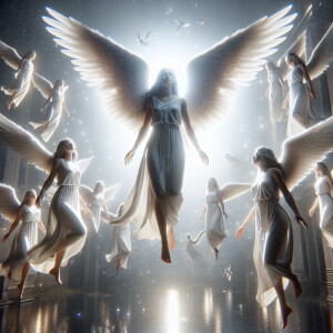 Angels meet you where you are , ultra-detailed, ultra-realistic,...