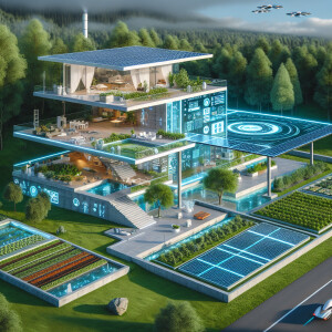 Generate futuristic house