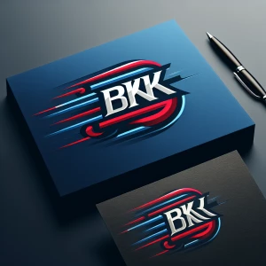 Design a moving company cover image featuring the initials "BKG"...