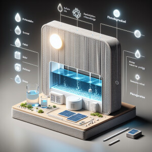 nano Fabric water purification system with photodegradation tech...