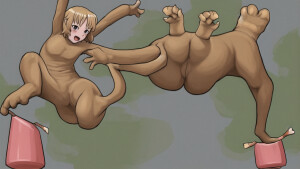 draw a freeran from anime jumping on a dildo