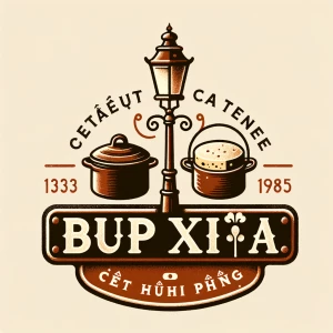 Name: Bếp Xưa - Pate Cột Đèn Hải Phòng
Logo Description: A sty...