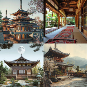 Traditional Japanese Mosque