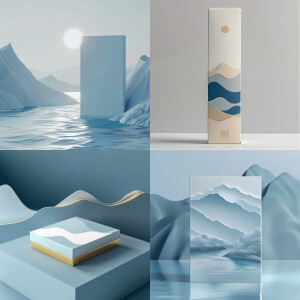 Luxurious product package box, minimalistic style, high end prod...