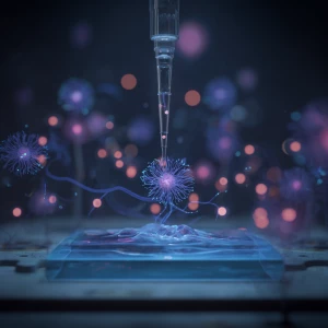 stop motion animation of using micropipette
