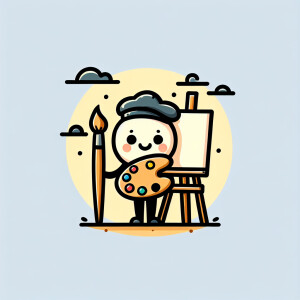 create a logo for artist, no text