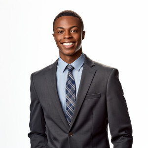 A man wearing a suit - Smiling - The Suit Color is random - The...