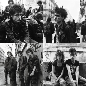 Depressed 1970-1980s French punk counterculture