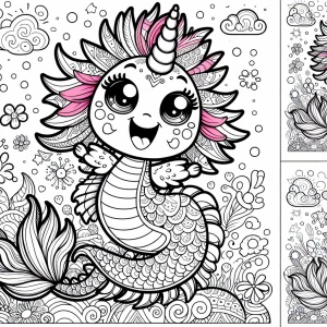 Create a brand new cartoon character for my coloring book