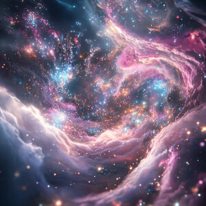 A surreal, highly detailed cinematic scene depicting the unfoldi...